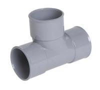 NICOLL, Té pied de biche simple, 40 mm, femelle-femelle à 87DEG30, à coller, gris, en PVC lisse non microporeux, résistant aux chocs, pour l'évacuation des eaux usées et des eaux vannes, marquage NF