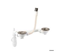 NICOLL Vidage 2 cuves Ø90 panier manuel gain de place