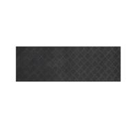 Nicoman Paillasson en Caoutchouc - Surface antidérapante - Profil Bas - Très résistant - Imperméable - pour intérieur et extérieur - pour entrée, terrasse, Jardin, Garage (Noir, 75 cm x 25 cm)