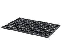 Nicoman Paillasson en nid d'abeille pour intérieur et extérieur - Tapis de sol robuste avec trous de drainage, anti-fatigue, saleté, grattoir en caoutchouc - (60 x 40 cm, 1,3 cm d'épaisseur, taille S)