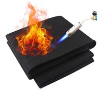 Nicoman Tapis de soudage Ignifuge 70 x 30 x 0,5 cm - en Feutre de Carbone - Résistant à la Chaleur jusqu'à 982,2 °C - Matériau Ignifuge - pour Grill, poêle, Soudure