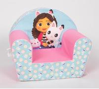NICOTOY Universal - Gabby et la Maison Magique Cakey - Fauteuil - Siège Enfant, Rose, Bleu, Vert, 43x51x33cm