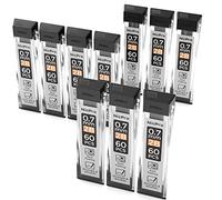 Nicpro 600 pièces de recharges pour porte-mine mécaniques 0,7 mm, recharges pour porte-mine résistantes à la casse 2B, 60 recharges par tube, 10 tubes