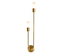 NICRX Applique Murale Dorée avec Abat-jour en Acrylique,Hauteur Fixe 55cm, Compatible G9 LED,Luminaire Mural Moderne pour Chambre,Couloir,Salon,Hôtel,Restaurant - Ampoule Non Incluse (Gauche)