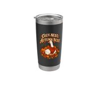 Nid Douillet Automne Idéal Oie Pull Feuilles Gobelet isotherme en acier inoxydable double paroi