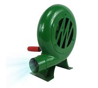 NIDONE Bouleur d'air ventilateur de barbecue, Mini Black Forge Blower de 200W Forge avec équipement de fer à conduit, souffleur manuel portable pour les acativités extérieures de camping en camping