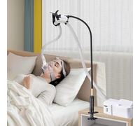 NIdreamCE BiPAP Support de tuyau universel réglable, durable et facile à transporter avec pince d'installation facile pour tête de lit ou table de nuit, empêche les nœuds et le blocage pour un