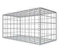 Niederberg Metall Gabion 100x50x50 cm - Maille 10x10 cm - Pare-Bruit Potager - Corbeille Pierre Cage Spirale - Galvanisé Chaud Remplissable - Fil Acier Jardin Extérieur Treillis Mur Clôture Brise-Vue