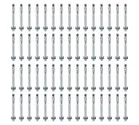 NIERBO Goujon Ancrage M10 x 90mm, 50 Pièces Boulon D'Ancrage En Acier Au Carbone Pour Fixation Charges Lourdes, Béton, Maçonnerie, Pierre, Brique, Pose Rapide