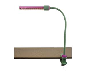 Niermann Lampe avec pince de fixation et éclairage LED Vert tendre/magenta (238)