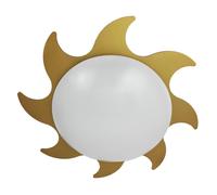Niermann Stand By, Lampe pour enfant, Niermann Sonne Plafonnier E27 Gold Made in Germany