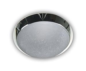 Niermann Standby A + + to E, Plafonnier - Bague décorative Chromé HF Capteur, Verre/métal, pergament, 40 x 40 x 13 cm