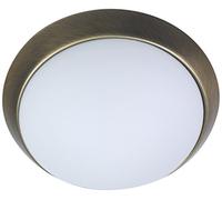 Niermann Standby A + + to E, Plafonnier - Bague décorative laiton antique, opale mat, Verre/métal, opal matt, 50 x 50 x 13 cm