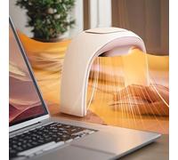 NIFBANG Radiateur soufflant à économie d'énergie, tapis de table chauffant pliable, chauffe-main pour bureau, thermostat, température réglable, chauffage électrique, cadeau pour Noël, blanc