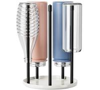 niffgaff Égouttoir à bouteilles - Base en céramique pour comptoir, porte-biberons, support de rangement pour bouteilles d'eau, blanc