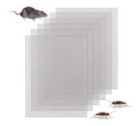 Nify 6 Pack Panneau en Grillage Métallique Rigide, Grillage Fine Maille en Acier Inoxydable 304, 20 Mesh, 15x21cm pour Grille Aération Fenêtre, Porte, Ventilation, DIY