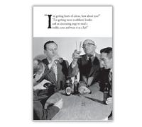 Nigel Quiney Carte d'anniversaire amusante pour lui, noir et blanc, 133 x 133 mm