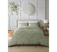 Night Lark - Couette sans Housse de Couette - Collection Seersucker - Literie de Luxe Douce au Toucher - Lavable en Machine - Hypoallergénique (Vert Olive, tog 10,5 - Double)