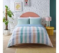 Night Lark Couette sans Housse pour lit Simple 6 tog Printemps été - Rayures peintes. Couette Super Douce, Confortable et légère. Lavable en Machine et séchage Rapide, Ensemble de taies d'oreiller