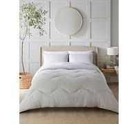 Night Lark Nordic Mist Parure de lit sans Housse en Seersucker pour très Grand lit 10,5 Tog - Couette et taies d'oreiller - Lavable en Machine - Hypoallergénique - Séchage Rapide