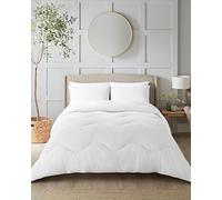 Night Lark Parure de lit Double en Seersucker 10,5 tog Blanc Polaire Super Douce, Confortable et légère Lavable en Machine, hypoallergénique, séchage Rapide