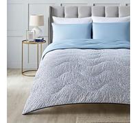 Night Lark Parure de lit sans Housse de Couette et taie d'oreiller, Collection Printemps-été - 6 tog - Couette sans Housse de Couette avec Fibre Smartfil avancée - Lavable en Machine - Bleu Jardin