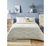 Night Lark Tufted Dots Collection Parure de lit Simple sans Housse de Couette et taie d'oreiller avec Fibre Smartfil avancée 4,5 tog Lavable en Machine Hypoallergénique Sable Chaud Lit Simple
