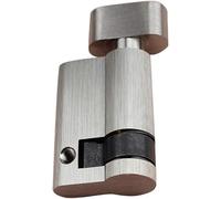 Nightlatch, bouton à molette, serrures à barillet de porte, serrure à cylindre euro, cylindre de serrure standard de 45 mm, demi-cylindre à poussée simple, ouverture avec bouton, serrure à barillet de
