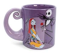 Nightmare Before Christmas Disney The Jack & Sally Spiral Handle Ceramic Mug