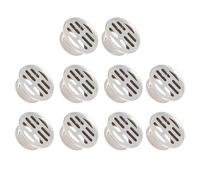 Niiyen 10PCS Couvercle de Drain de Sol Crépine de Drain Ronde en Acier Inoxydable Couvercle de Grille Rond Non obstruant Plat pour Balcon Toit Salle de Bain Cuisine Salle d'eau