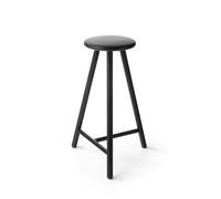 Nikari Linea Collection Tabouret de Bar Perch Chêne Teinté Noir