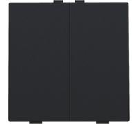 Niko Home Control Bouton Poussoir Double Noir Revêtu - 161-51002