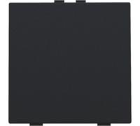 Niko Home Control Bouton Poussoir Simple Acier Noir - 161-51001