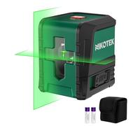 Nikotek Niveau Laser Auto-nivelant Faisceau Horizontal et Vertical Laser Croisé pour la Décoration de La Maison, Pochette de Transport, Batterie Incluse