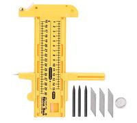 NIKOU 10-300mm Haute Qualité Jaune PVC Plastique Compas Réglable Cercle Cutter Outil De Coupe