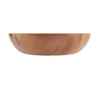 Nikou Bol en Bois, Bol en Bois D'acacia Massif pour Salade, Soupe, Riz, Bol en Bois Fait à la Main, Ustensiles De Cuisine(20 * 4.5cm)