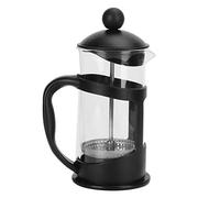 Nikou Cafetière à thé, bouilloire avec filtre en Borosilicate résistant aux hautes températures, théière à brassage manuel noire pour salon, bureau et maison (600 ml)