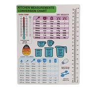 Nikou Charte de Conversion de Cuisine Magnétique Guide de température Facile à Nettoyer Accessoire de Cuisson pour la Cuisine