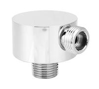 Nikou Connecteur de Tuyau de Douche G1/2 en Laiton, Accords Coudés Adaptateur Connecteur de Douche de Forme Ronde, Tuyau Sortie Elbow Accessoires pour Maison Salle De Bain