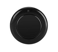 Nikou Émetteur à Distance sans Fil Mural 433 MHz, émetteur Rond à télécommande RF EV1527 1 Bouton de régulation(Noir)
