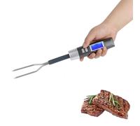 Nikou Fourchette de Cuisson Numérique avec Thermomètre à Viande, Barbecue avec Écran LCD Fourchette de Cuisson, pour la Cuisine, Viande, Lait, Aliments frits, Barbecue