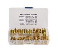 Nikou Inserts filetés - 50Pcs Inserts autotaraudeurs Inserts à fentes en laiton