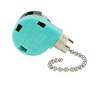 Nikou Lot de 2 interrupteurs de ventilateur de plafond, ZE-268S6, 3 vitesses, 4 fils, interrupteur à tirette, interrupteur de lumière pour ventilateur, pièce de rechange, interrupteur de commande pour