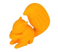 Nikou Passoire à thé en silicone de qualité alimentaire en forme d'écureuil, filtre à thé mignon en forme d'écureuil, idéal pour les feuilles de thé, les accords de cuisine, les amateurs de thé