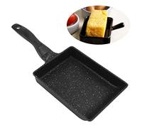 Nikou Poêle Omelette Japonaise, Poêle à Tamagoyaki avec Poignée Amovible, Poele Induction Rectangulaire en Aluminium Antiadhésive, pour Steak, Oeufs, Crêpes, Mmelette