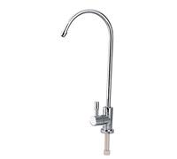 Nikou Robinet d'évier en acier inoxydable 1/4" chromé à osmose inverse RO Filtre à eau potable Robinet à osmose inverse Robinet de cuisine Robinet d'évier Système de filtration d'eau