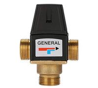 Nikou Robinet Mélangeur Thermostatique à 3 voies DN20 en Laiton pour Chauffage Solaire à Filetage Extérieur
