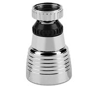 Nikou Robinet Pulvérisateur - Aérateur de robinet à eau pivotant à 360 ° Robinet de cuisine Bec de pulvérisation Pulvérisateur à tête avec 3 couleurs DEL à température contrôlée