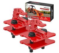 Nilight Lot de 2 crochets d'appui pour seau de tracteur - 1,9 cm - En acier forgé - Avec revêtement zinc - Charge maximale : 6 803,9 kg - Rouge