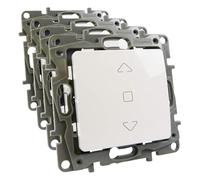 Niloe 764512 Legrand 3199 Bouton poussoir pour volet roulant 6A (Lot de 4)